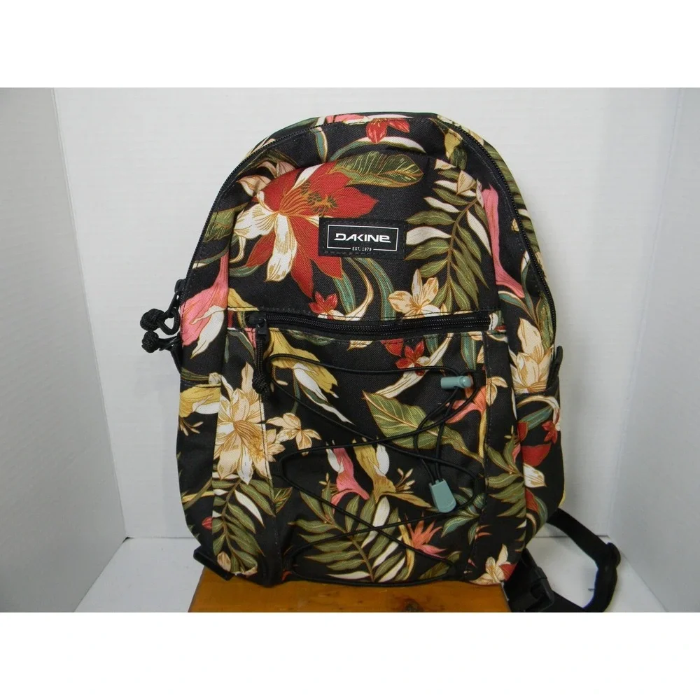 Dakine Detention Mini Sling 8L Backpack Floral Tropical Black Unisex OS